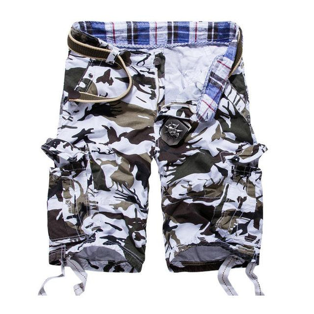 Angelo Ricci™ Camouflage Cotton Cargo Shorts