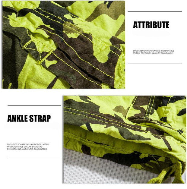 Angelo Ricci™ Camouflage Cotton Cargo Shorts