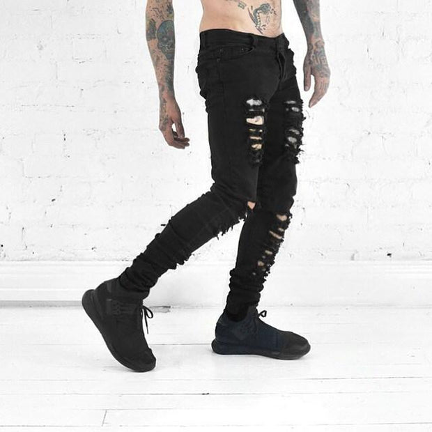 Angelo Ricci™ Hip Hop Swag Distressed Slim Jeans [ 3 colors ]