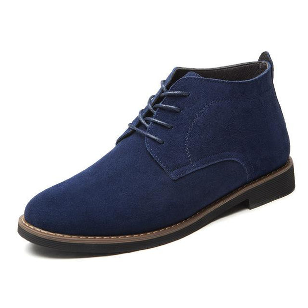 Angelo Ricci™ Solid Suede Leather Men Shoes