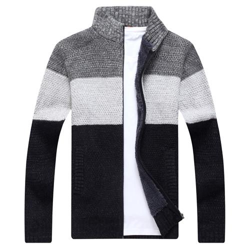 Angelo Ricci™ Fashion Striped Knitted Male Sweater