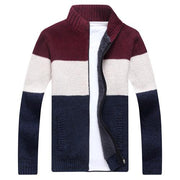 Angelo Ricci™ Fashion Striped Knitted Male Sweater