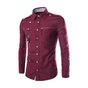 Angelo Ricci™ Zipper Pocket Style Shirt