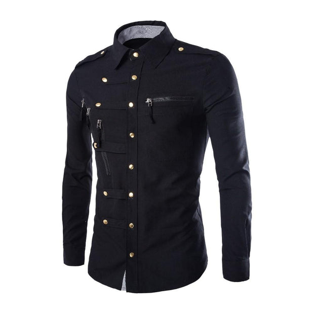 Angelo Ricci™ Zipper Pocket Style Shirt