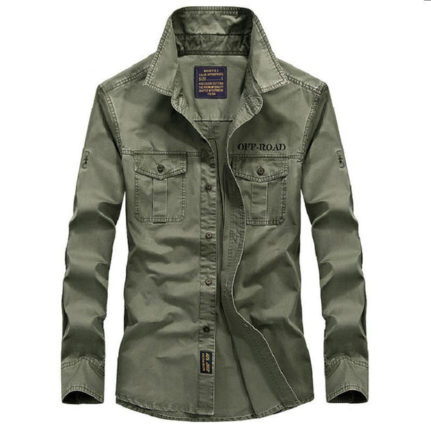 Angelo Ricci™ Military Off Road Cotton Shirt