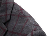 Angelo Ricci™ Formal Plaid Wool Blazer