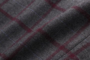 Angelo Ricci™ Formal Plaid Wool Blazer