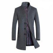 Angelo Ricci™ Winter Woolen Long Peacoat