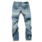 West Louis™ Famous Designer Cotton Jeans  - West Louis