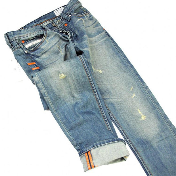 West Louis™ Famous Designer Cotton Jeans  - West Louis