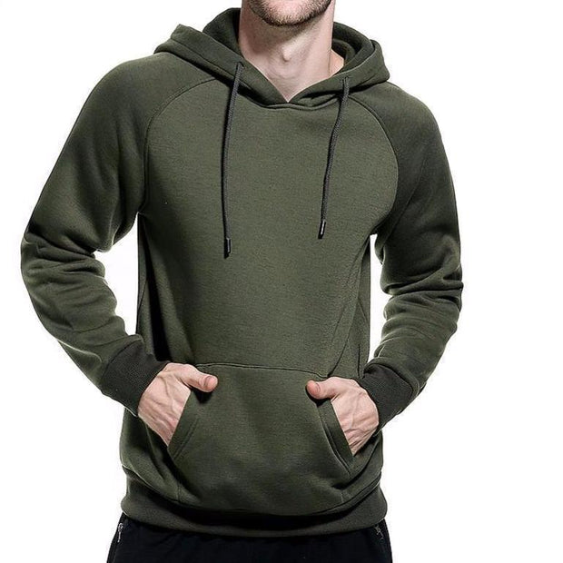 Angelo Ricci™ Casual Solid Hoodie