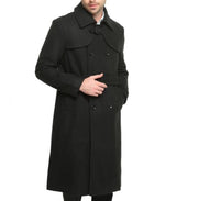 Angelo Ricci™ Classic Men Double Button Woolen Coat