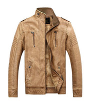 Angelo Ricci™ PU Leather Velvet Jacket