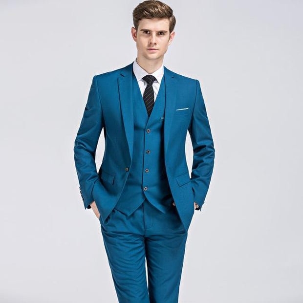 Angelo Ricci™ - Luxury Slim Fit 3-pieces Suit(Jacket+Vest+Pants)