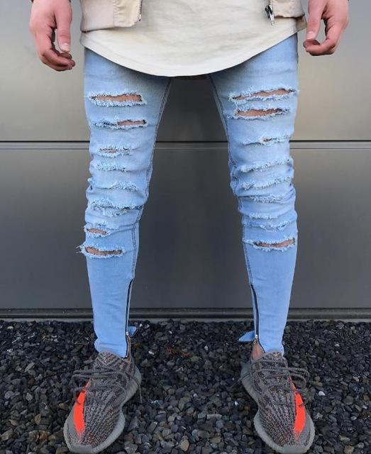 Angelo Ricci™ Hip Hop Swag Distressed Slim Jeans [ 3 colors ]