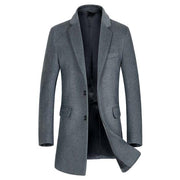 Angelo Ricci™ Business-Man Wool Long Coat