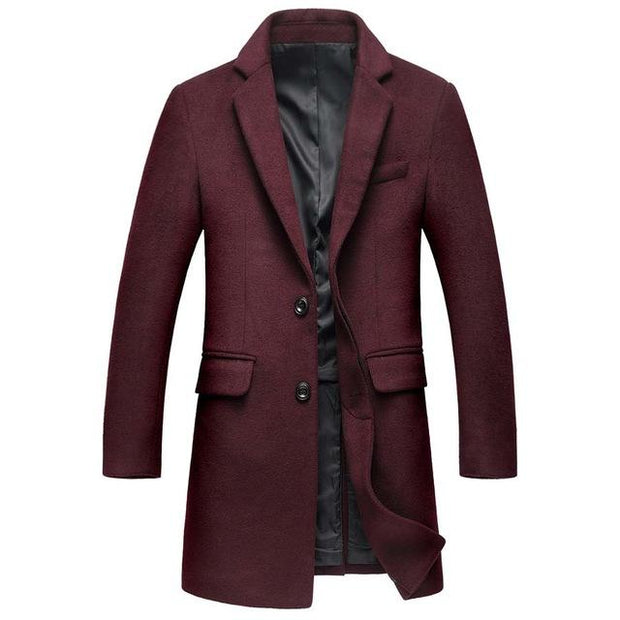 Angelo Ricci™ Business-Man Wool Long Coat