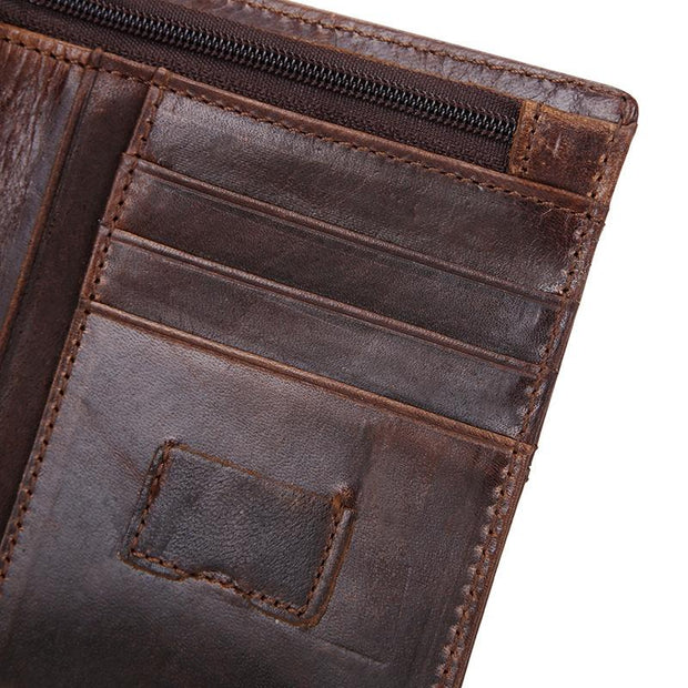 Angelo Ricci™ Leather Cowhide Money Bag Wallet