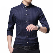 Angelo Ricci™ Business Men Striped Dress Shirt