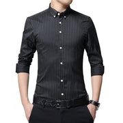 Angelo Ricci™ Business Men Striped Dress Shirt