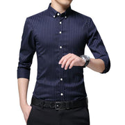 Angelo Ricci™ Business Men Striped Dress Shirt