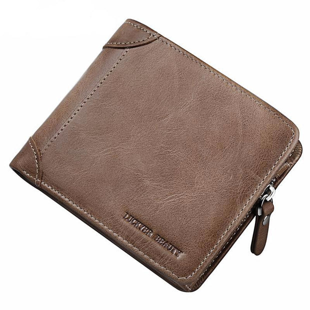 Angelo Ricci™ Fashion Genuine Leather Vintage Small Wallet