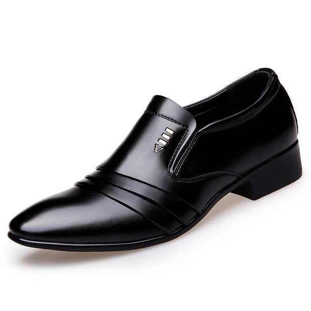 Angelo Ricci™ Dress Loafers Pointy Black Shoes