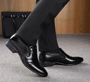 Angelo Ricci™ Dress Loafers Pointy Black Shoes