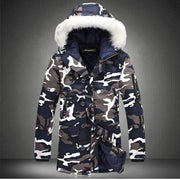 Angelo Ricci™ Winter Camouflage Fur Hood Parka