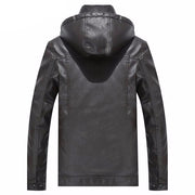 Angelo Ricci™ Detachable Slim Fashion Leather Jacket