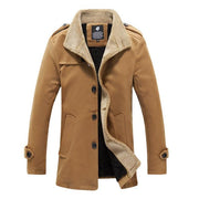 Angelo Ricci™ Lambswool Stand Collar Peacoat