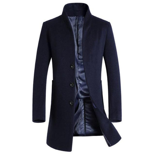 Angelo Ricci™ Formal Woolen Business-Men Overcoat