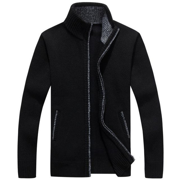 Angelo Ricci™ Velvet Cashmere Sweater Cardigan