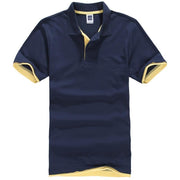 Angelo Ricci™ Designer Solid Cotton Polo Shirt [ 15 Colors ]