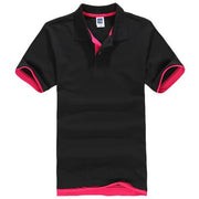 Angelo Ricci™ Designer Solid Cotton Polo Shirt [ 15 Colors ]