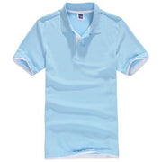 Angelo Ricci™ Designer Solid Cotton Polo Shirt [ 15 Colors ]