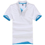 Angelo Ricci™ Designer Solid Cotton Polo Shirt [ 15 Colors ]