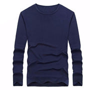 Angelo Ricci™ Cotton Solid Color Long Sleeved T Shirt