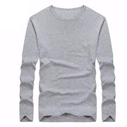 Angelo Ricci™ Cotton Solid Color Long Sleeved T Shirt