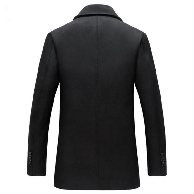 Angelo Ricci™ Slim Long Section Business Overcoat