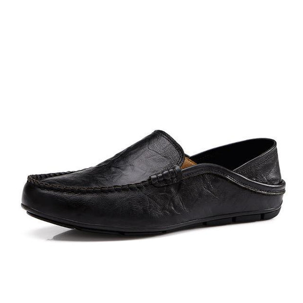 Angelo Ricci™ Autumn Leather Flats Moccasins