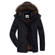 Angelo Ricci™ Cotton Hooded Winter Parka Coat