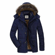 Angelo Ricci™ Cotton Hooded Winter Parka Coat