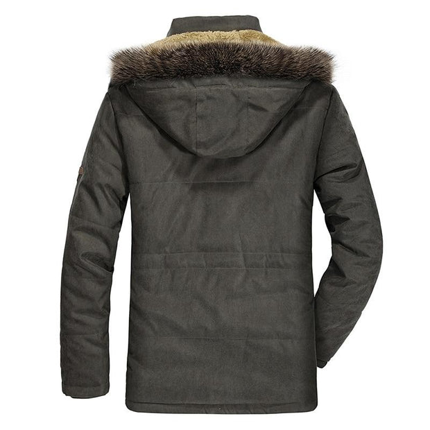 Angelo Ricci™ Cotton Hooded Winter Parka Coat