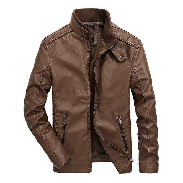 Angelo Ricci™ Classical Motorcycle Men Leather Jacket