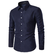 Angelo Ricci™ Autumn Fashion Polka Dot Shirt