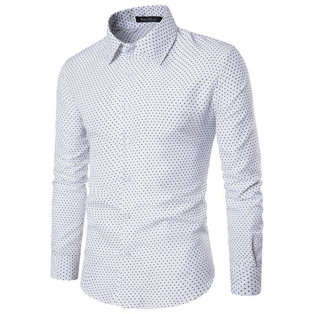 Angelo Ricci™ Autumn Fashion Polka Dot Shirt