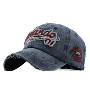 West Louis™ Vintage Gorras Letter Baseball CapS Navy - West Louis