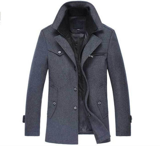 Angelo Ricci™ Winter Wool Warm Pea Coat