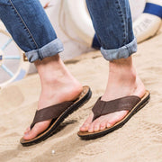 Angelo Ricci™ Cow Leather Fashion Flip Flops